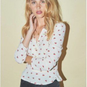 Rouje Paris Mimi Cherry Blouse Ivory | 36 / S